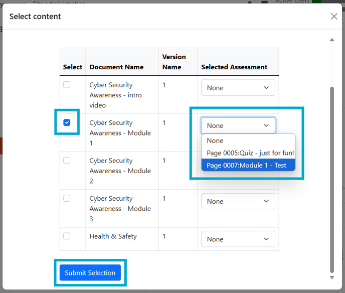 LTI - Moodle - Select Document v2