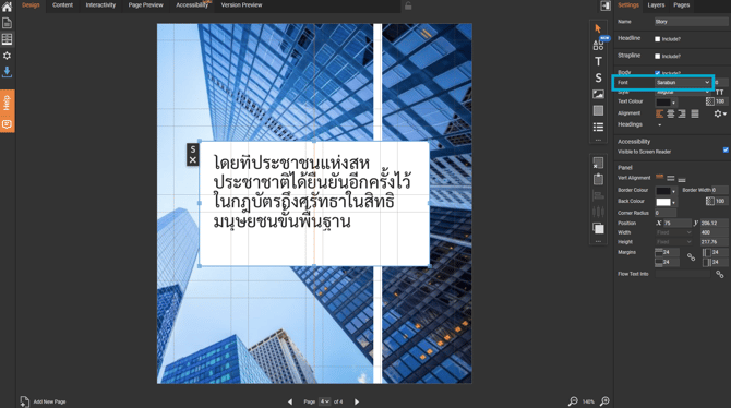 Release Notes - Thai Font