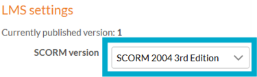 ReleaseNotes - Scorm 3rd edition