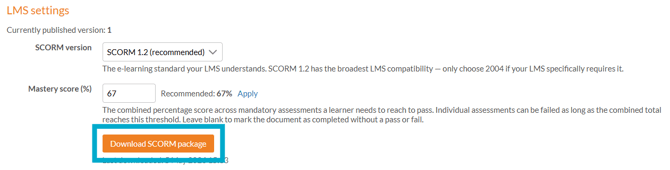 SCORM Download Package - 1 v1