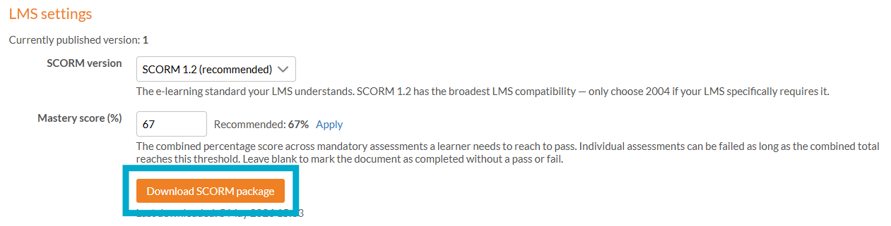 Scorm File Download Dynamic SCORM Package - Create a Dynamic SCORM Package