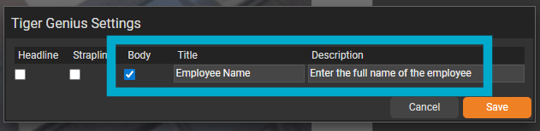 TigerKit TigerGenius Settings 2 - v1