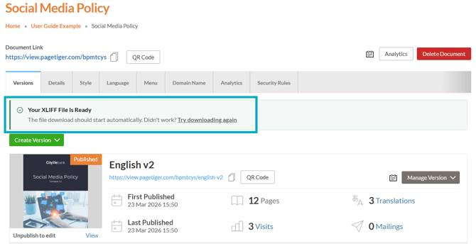 Translations - XLIFF 3 - v1