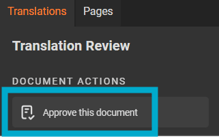 Translations - review button