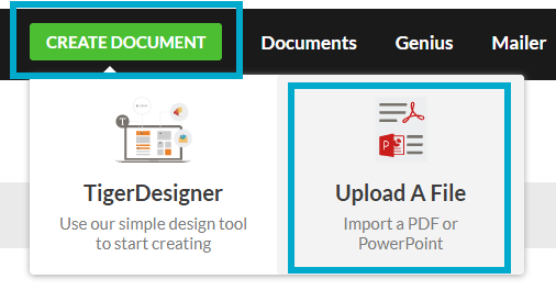 Upload a File: Create New