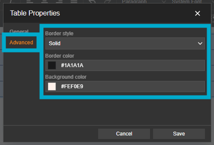 User guide - add table 4