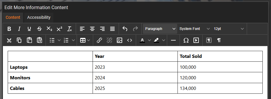 How do I add a table?