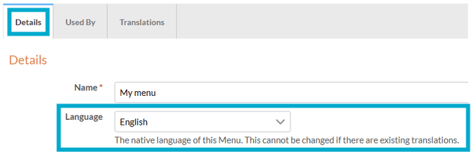 User guide - translations - menu text lang v1