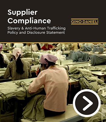 Cover page of a Supplier Compliance document