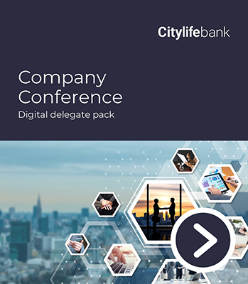 Cover page of a Company Conference document