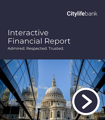 Cover page of a Financial Report document