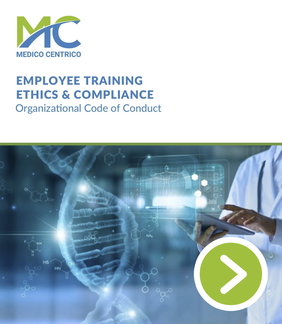 Cover page of a the MC Code of Conduct