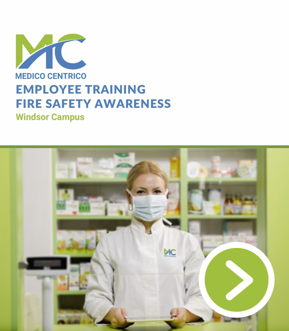 Cover page of a the MC Fire Safety Training