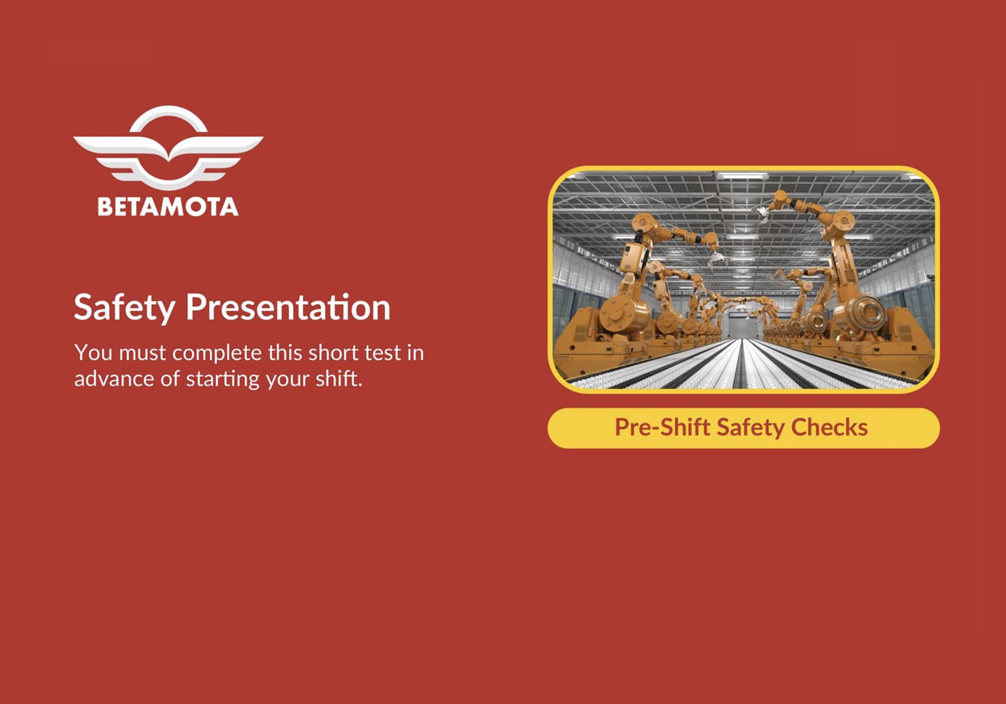 Safety Presentation Image